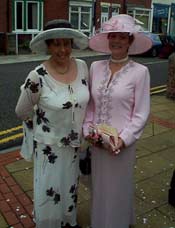 Carole and Christine both looking very elegant