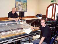 Our Recording Engineers from B & H Sound Services, Brian Hillson and his Assistant, Richard Sutcliffe