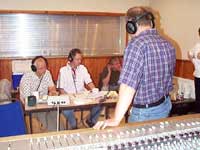 John Youll sits on the mixer and makes the Horns louder